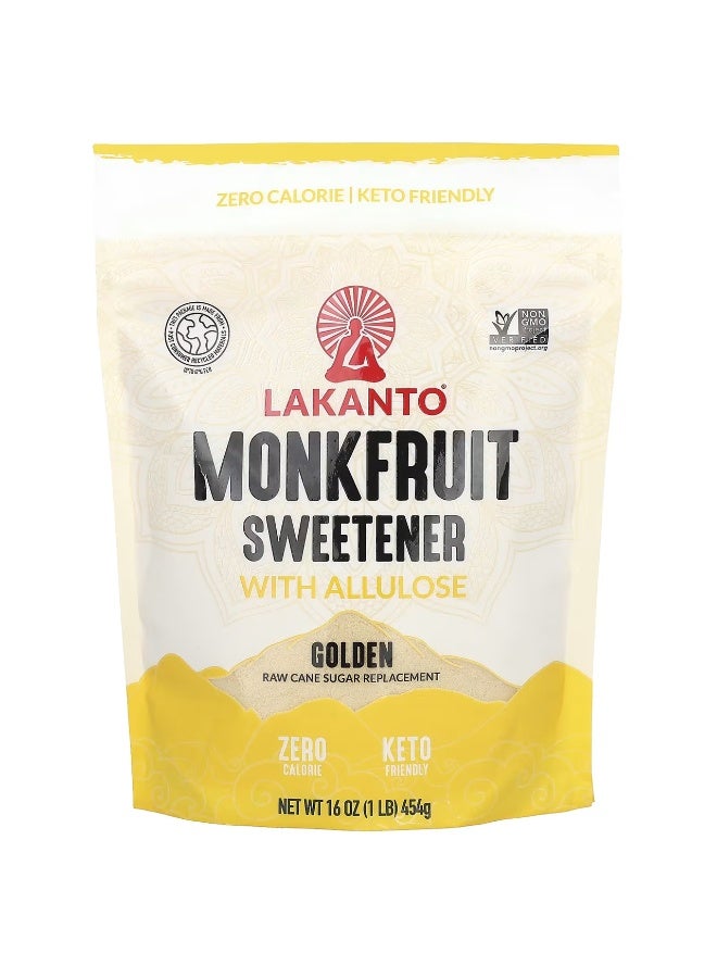 Lakanto, Monkfruit Sweetener with Allulose, Golden, 16 oz (454 g)